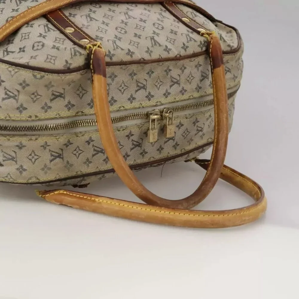 LOUIS VUITTON Monogram mini Marie Hand Bag Blue M92003 LV Auth bs20671